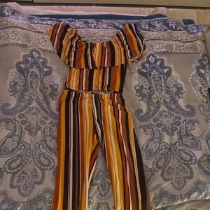 Two pieces. Top and Long Bottoms. Classy. Outwear.